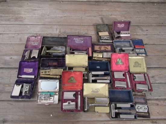 Vintage Body Razor Lot with Cases and Boxes