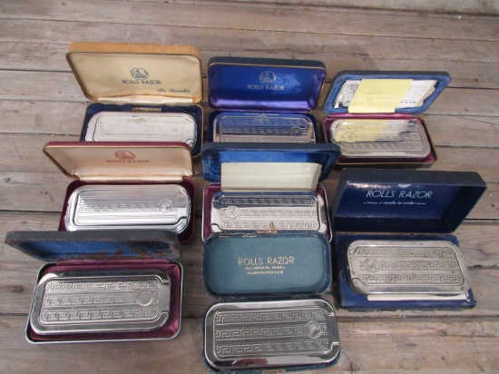 Vintage Razor Lot in Metal Cases