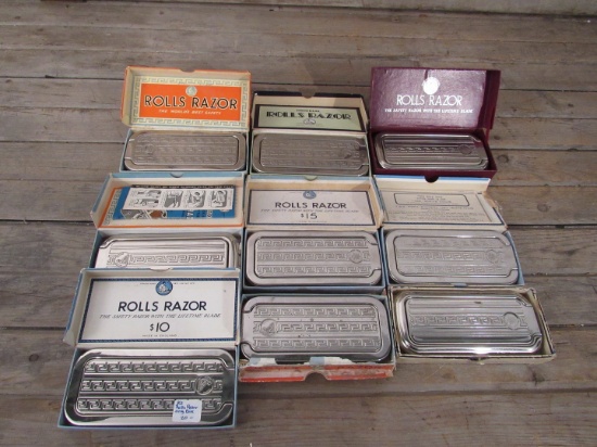 Vintage Razor Lot in Metal Cases