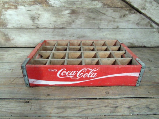 Vintage Coca Cola Wood Bottle Crate