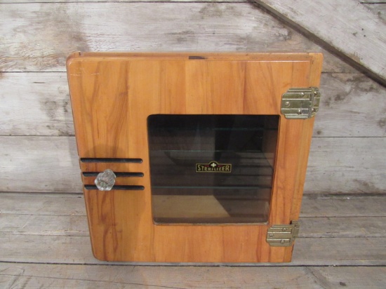 Vintage Wood Sterilizer Cabinet