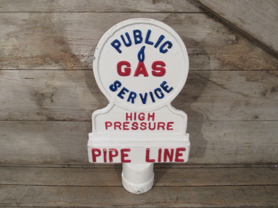 Cast Metal Public Gas Pipe Line Topper