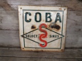 Vintage Coba Select Sires Metal Sign