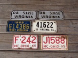 Vintage Motorcycle License Plates