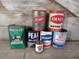 7 Vintage Motor Oil Kool It Empty Cans
