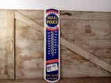 Vintage Mail Pouch Tobacco Thermometer