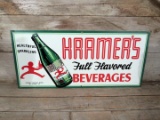 Kramers Full Flavored Tin Beverages Sign