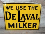 Vintage De Laval Milker Tin Sign