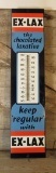 Vintage Ex-Lax Porcelain Advertising Thermometer  Sign