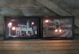 2 Texaco Replica Lighted Framed Pictures by Electric Art