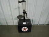 Vintage Bowser Oil Lubester with Texaco Sticker