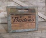 Orginal Vintage Bordens Dairy Crate