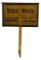 WWII Belgium Vers Nach Wood Road Sign - Salvaged from the Ardennes Battlefield