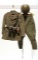 Lot of WWII Italian Army Military Uniform with Helmet, Belt, Carriage Cases and Pistol Holster