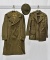 Vintage Original WWII U.S. Army NCO Coat and Service Cap with Overcoat