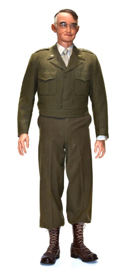 General Omar Bradley - WWII U.S. Army - Museum Quality Mannequin with Authentic Historic Uniform