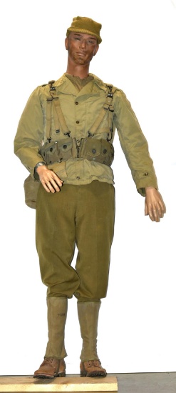 WWII U.S. Army Uniform and Accessories with Leather Shoes