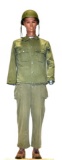 WWII U.S. Army Combat Uniform, Helmet, Leather Boots