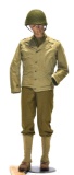 WWII U.S. Army Combat Uniform with Helmet, Puttees and Boots