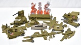 WWII U.S. Hitler Mussolini Tojo Civilian Collection of Cardboard Military Toy BB Gun Target Toys