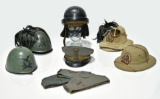 Original WWII Italian Helmet and Cap Collection