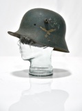 WWII German Nazi Air Force Model 1916 Helmet with Air Force Swastika Decal