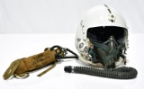 Cold War U.S. Air Force Aviator Flight Helmet with Oxygen Mask and Bottle