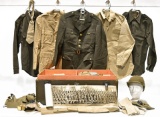 Collection of WWII U.S. Army Identified Named Soldier Uniforms, Footlocker, Equipment, Memorabilia