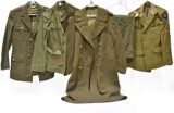 WWII U.S. Army Service Uniform and Memorabilia with Wool Trench Coat