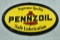 PENNZOIL Safe Lubrication Lighted Oval Embossed Plastic Sign
