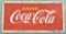 Drink Coca-Cola Tin Sign in Original Wood Frame