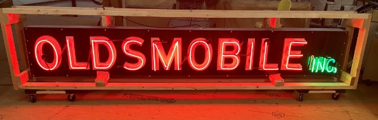 Oldsmobile SSP Dealership Porcelain Neon Can Sign
