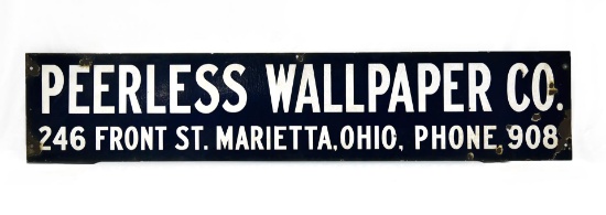 PEERLESS DS Porcelain Wallpaper Sign