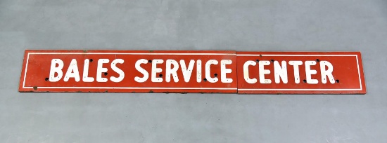 Bales Service Center Porcelain Sign