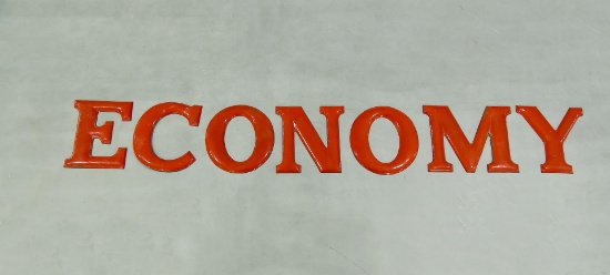 ECONOMY 24" Gas Station Porcelain Letters Sign