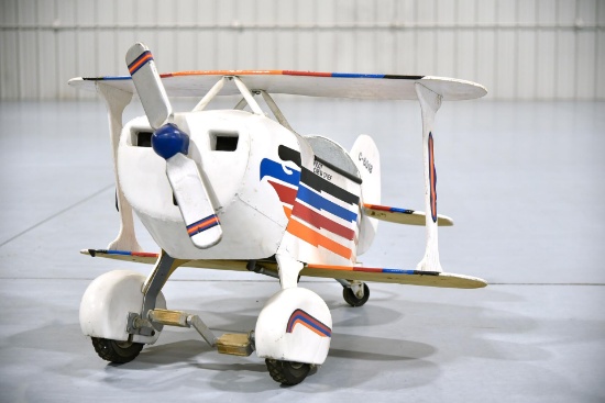 Wood Biplane Pedal Car Airplane