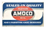 1949 AMOCO Permalube Motor Oil DS Painted Metal Sign