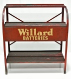 Willard Batteries Battery Display Shelf Sign