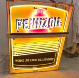 NOS Pennzoil Motor Oil Gas Service Station SST Tin Neon Sign