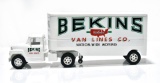 BEKINS Van Lines Co Private Label Ertl USA Pressed Steel Toy Semi Truck & Trailer