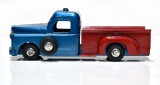 Lot of 2 Pressed Steel Structo Toy Trucks: Structo Passport Semi Truck & Structo Pickup Truck