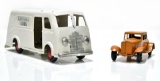 Marx Cloverdale Farms Pressed Steel Panel Van Toy & Girard Pressed Steel Coupe