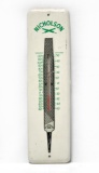 Nicholson Hardware Tool File Embossed Tin Advertising Thermometer