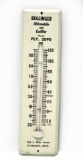 BEGLINGER Oldsmobile and Cadillac Automobile Dealership Plymouth Mich Advertising Thermometer Sign