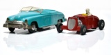 Lot of 2 1950s Toy Founders Inc Detroit MI KAR-Kit Kaiser & Saunders 1934 Ford Hot Rod Toy Car