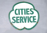 DSP CITIES SERVICE GAS STATION Porcelain Sign