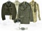 Collection Lot of WWII U.S. Navy Collection of Service Jackets and Shirt with Cap