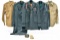 Collection of Cold War U.S. Army Service Jackets, Shirts with Unit Rank Insignia, Overcoat