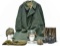 Collection Lot of WWII German Army Uniform Including Helmet