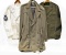 Collection Lot of WWII U.S. Military Service Jacket, Navy Jumper and an Overcoat